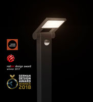 JWdesign Outdoor Lighting 2017 Red Dot Design Award winner 2018 German Design Award winner 2018 Good Design Award winner